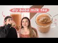 Home Cafe Vlog ✨DIY Brown Sugar Boba Milk Tea