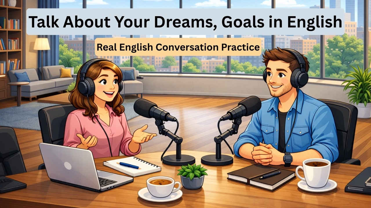 Easy English Conversation | Dreams, Goals & Future Plans | Speak English Practice | English Podcast