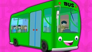 Wheels On The Bus | ruedas de los autobuses | canción de los niños | chicos populares rima
