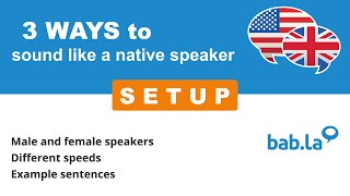 SETUP pronunciation | Improve your language with bab.la