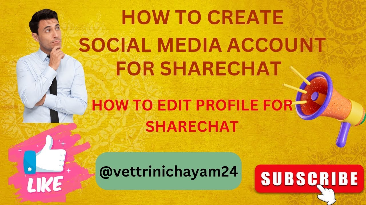 How to create Sharechat & edit profile 