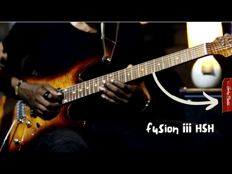 Harley Benton Fusion III HSH Roasted - Guitar Demo (no talking