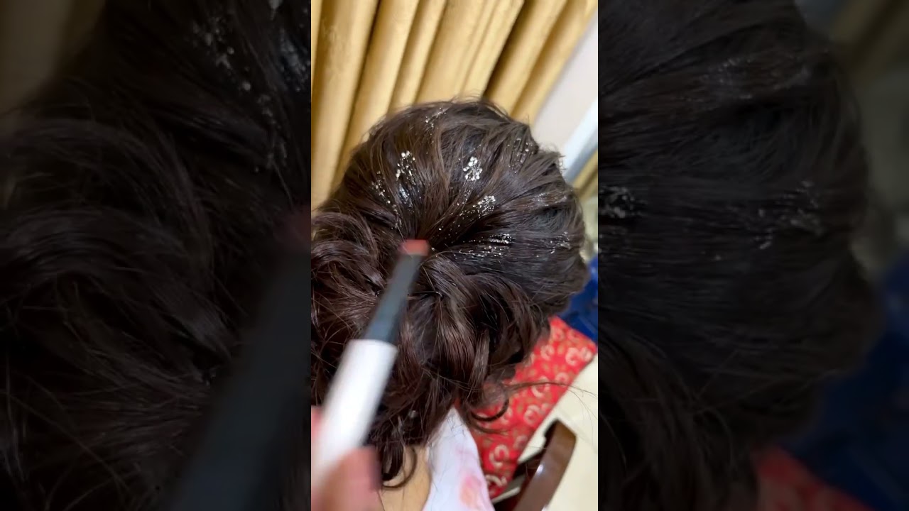 How to apply glitter on hair || trending hairstyles #hairstyle #easytipsshorts #trending #shorts