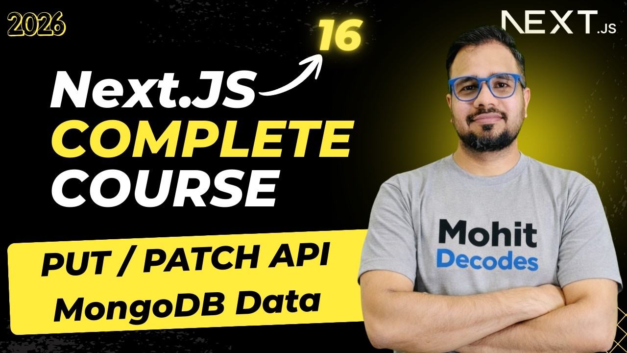 NextJS Tutorial #34 - Update Data in MongoDB with Next.js | PUT / PATCH ...