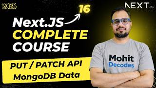 NextJS Tutorial #34 - Update Data in MongoDB with Next.js | PUT / PATCH API