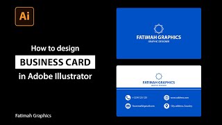 How to Create Business Card In Adobe Illustrator 2020 | Business Card Design | Visiting Card