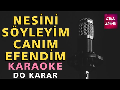NESİNİ SÖYLEYİM CANIM EFENDİM Karaoke Altyapı Türküler | Do