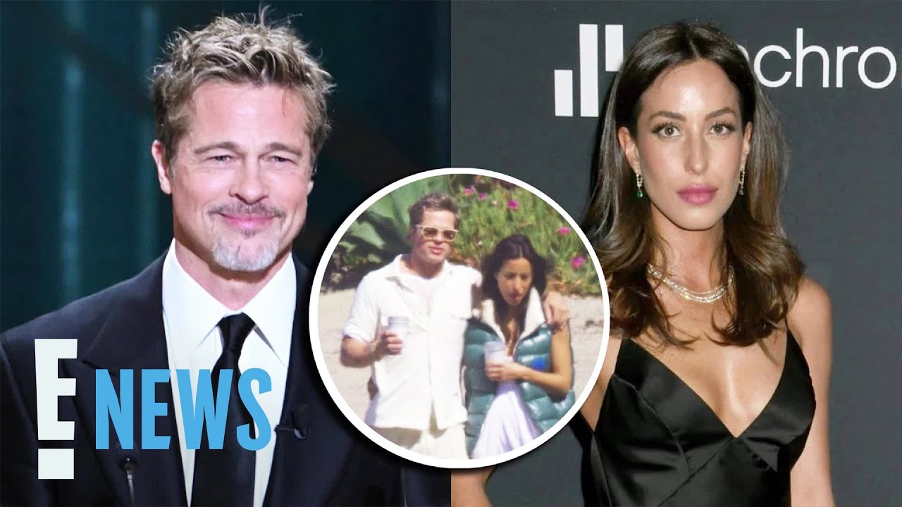 Brad Pitt and Ines De Ramon's Rare Beach Stroll: Couple Pics!