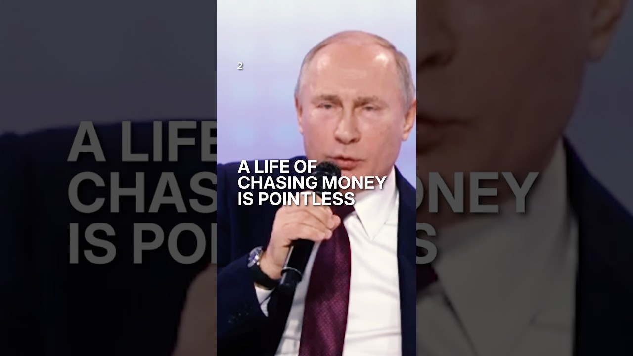 A life chasing money is pointless.  