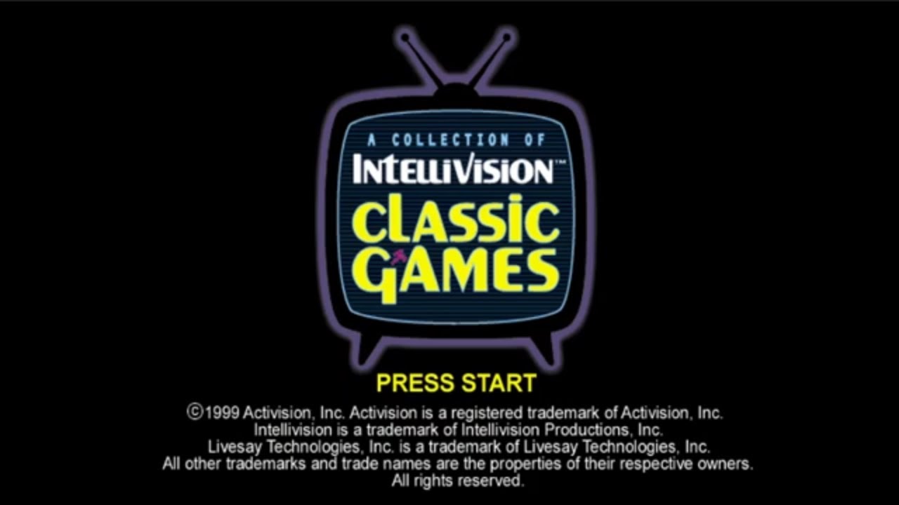 Intellivision Classic Games - Sony PlayStation - Intro & Title Screen