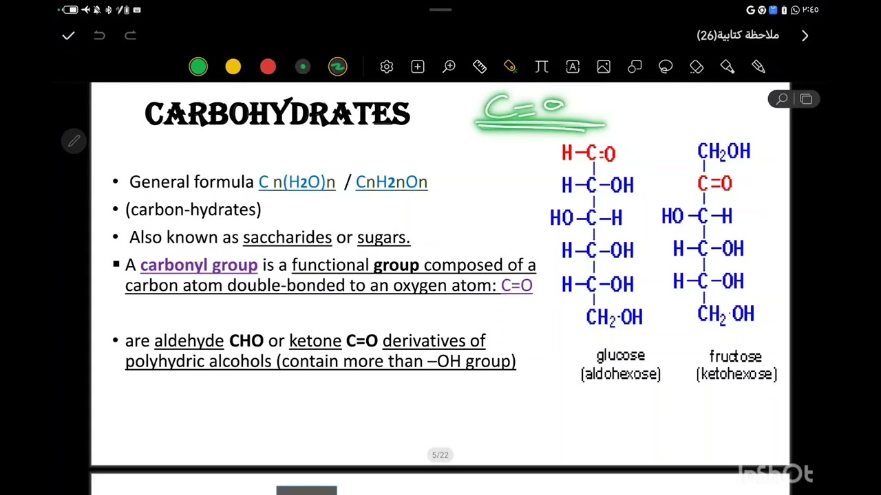 Lec 1 carbohydrates طب بيطري جامعه بدر