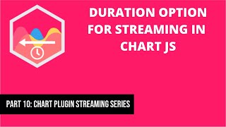 10 Duration option for streaming in Chart JS | Chartjs Plugin Streaming Series
