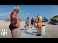 BEACH WALK IN ODESSA UKRAINE JULY 2021 / 4K UHD