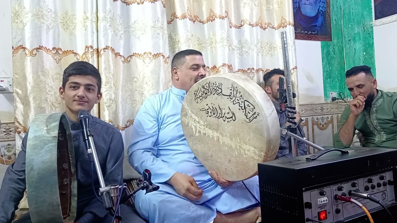 تكية السيد نزار بحظور ابن العم العزيز المداح شيبان الألوسي