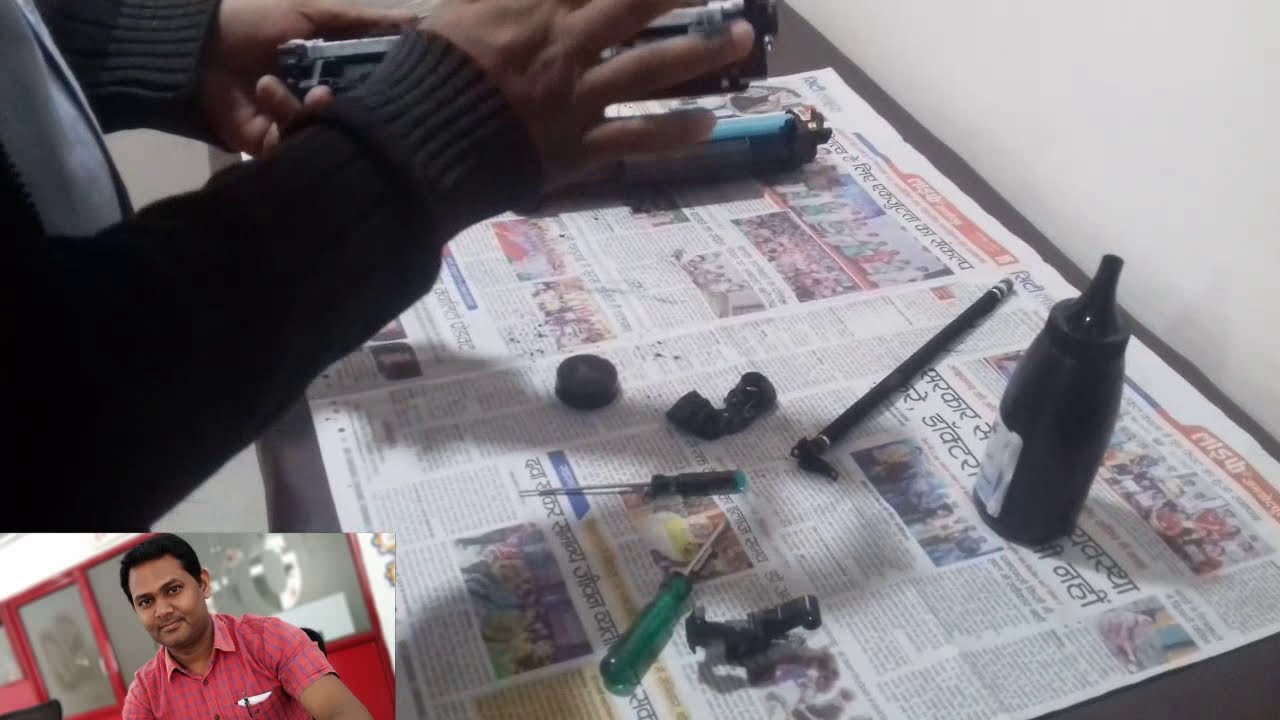 Hp Laserjet m1136 mfp Cartridge Refilling Kaise Kare How to refil hp