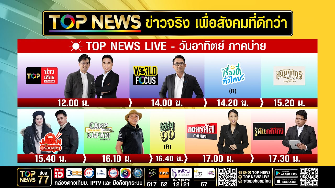 Live ภาคบ่าย | 08 มีนาคม 2569