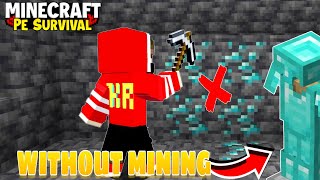 HOW I Made Full Diamond armour In Minecraft 🤯|| Minecraftpe survival Series #3