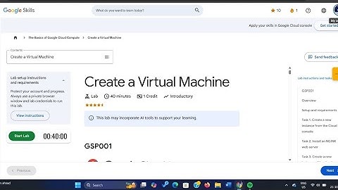 The Basics Of Google Cloud Compute (Part 1) | Create Your First Virtual Machine 🚀(#qwiklabs #GSP001)