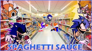 SPAGHETTI SAUCE | Annoying B but Fleetway, Satanos and Xenophanes Sings It | FNF Cover