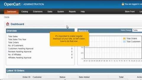 How to backup and restore your database in OpenCart (Flipper Host)