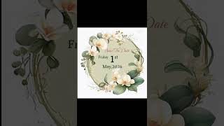 Save the date free template for 1st May#youtubeshorts #ytshorts#viralvideo #explorepage