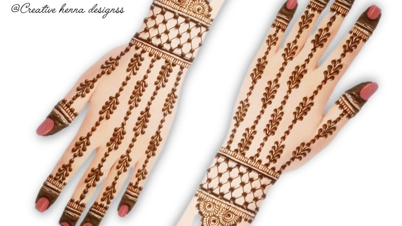 Simple and easy mehndi design for beginners || #mehndi #mehndidesign