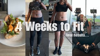 4 Week Workout Results, Workout Routines, Current Lunch and Dinner Favorites, Milestones &amp; More