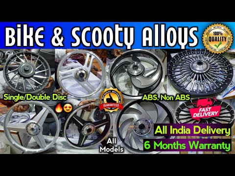 Bike & Scooty Alloys | 100% Genuine with 6 Months Warranty | Latest Models | All India Delivery 🇮🇳