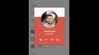 Material Design Profile Dialog