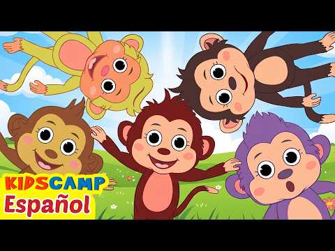 Cinco Monitos Saltando | Canciones De Animales | Canciones Infantiles