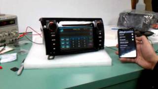 auto1gps in-dash GPS navigation bluetooth pairing and connect to phone
