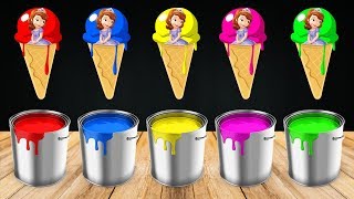Sofia Ice Cream Painting Colors Learn Finger Family Song