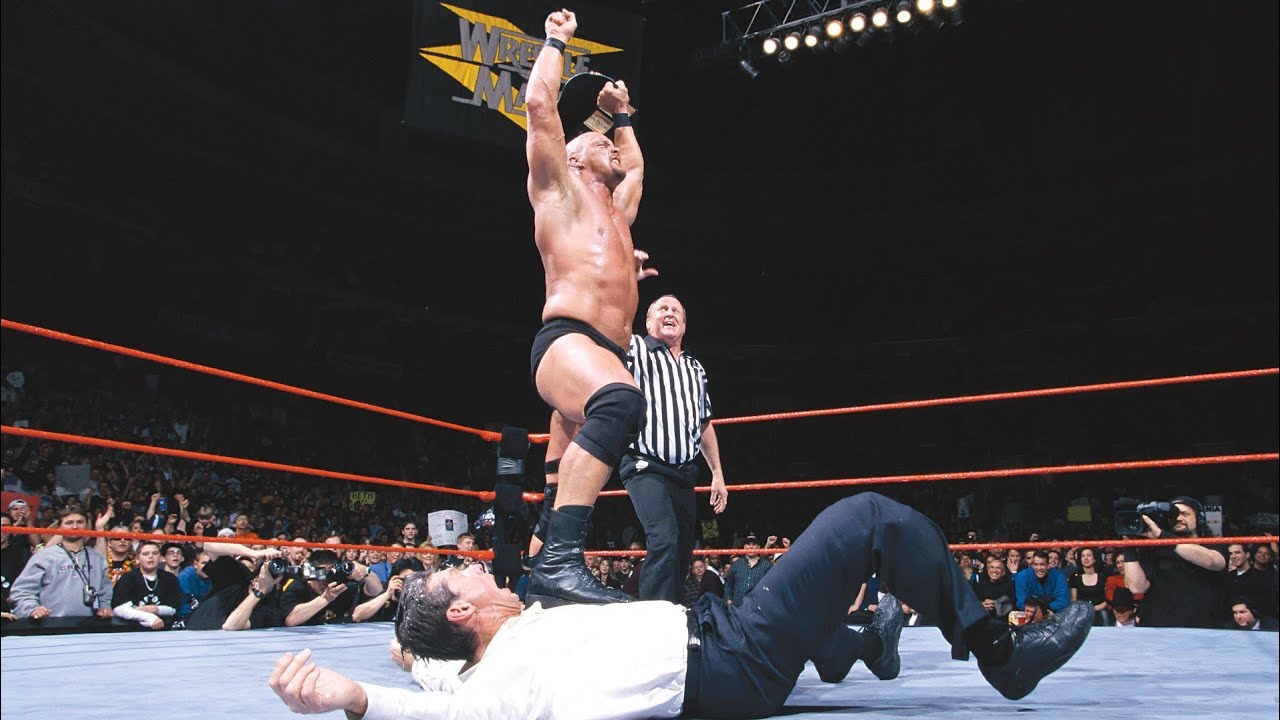 Stone vs. WRESTLEMANIA 15. Стив Остин скала WWE Raw 2003. WWF WRESTLEMANIA Vince MCMAHON. WRESTLEMANIA 15 Steve Austin defeats the Rock.