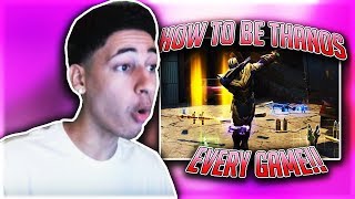 HOW TO BE THANOS EVERY GAME! *New* BEST METHOD w/ Diss God (Fortnite Battle Royale Gameplay)