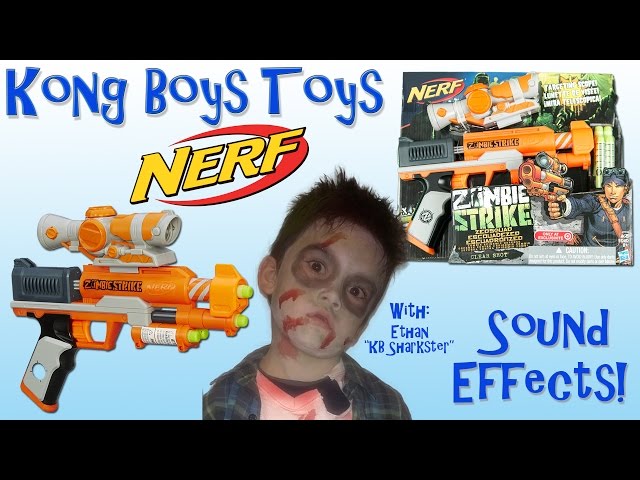 Nerf Zombie Strike ZED Squad Clear Blaster Exclusive Close up Unboxing and Toy Review! YouTube