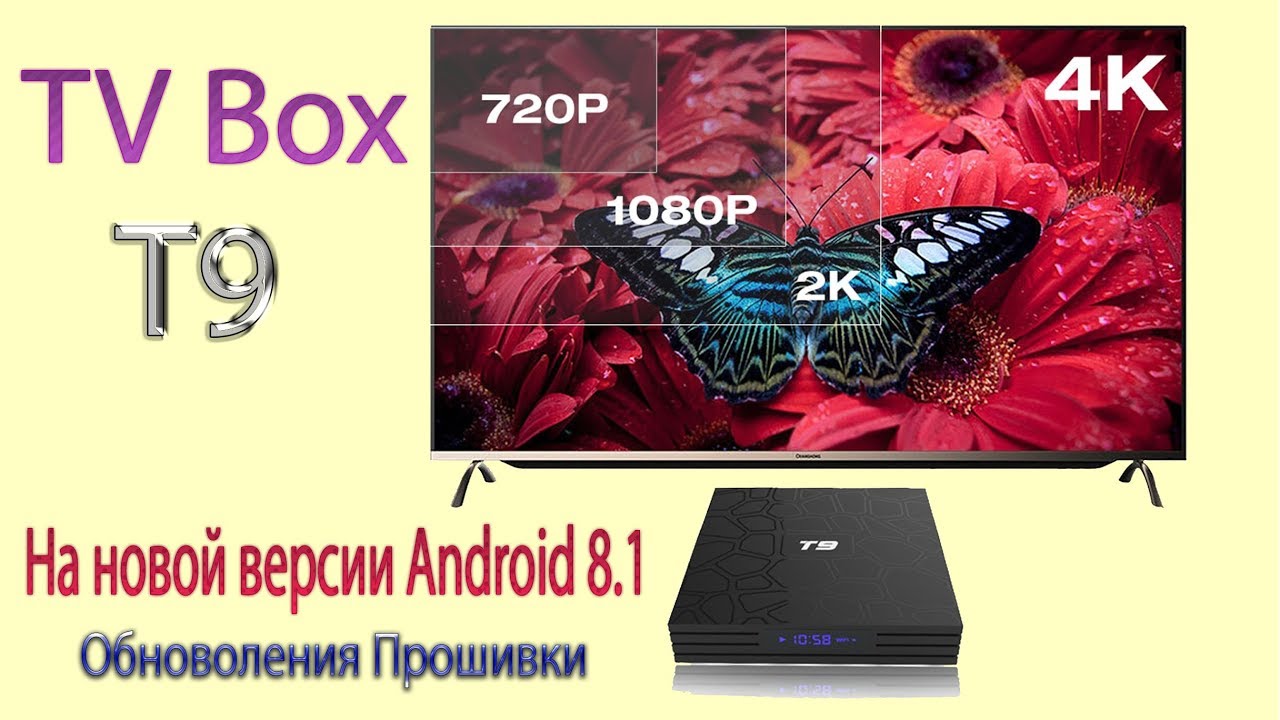 Новинка TV Box T9 на новой Обновлённой версии Android 8.1 внешний вид и изменения