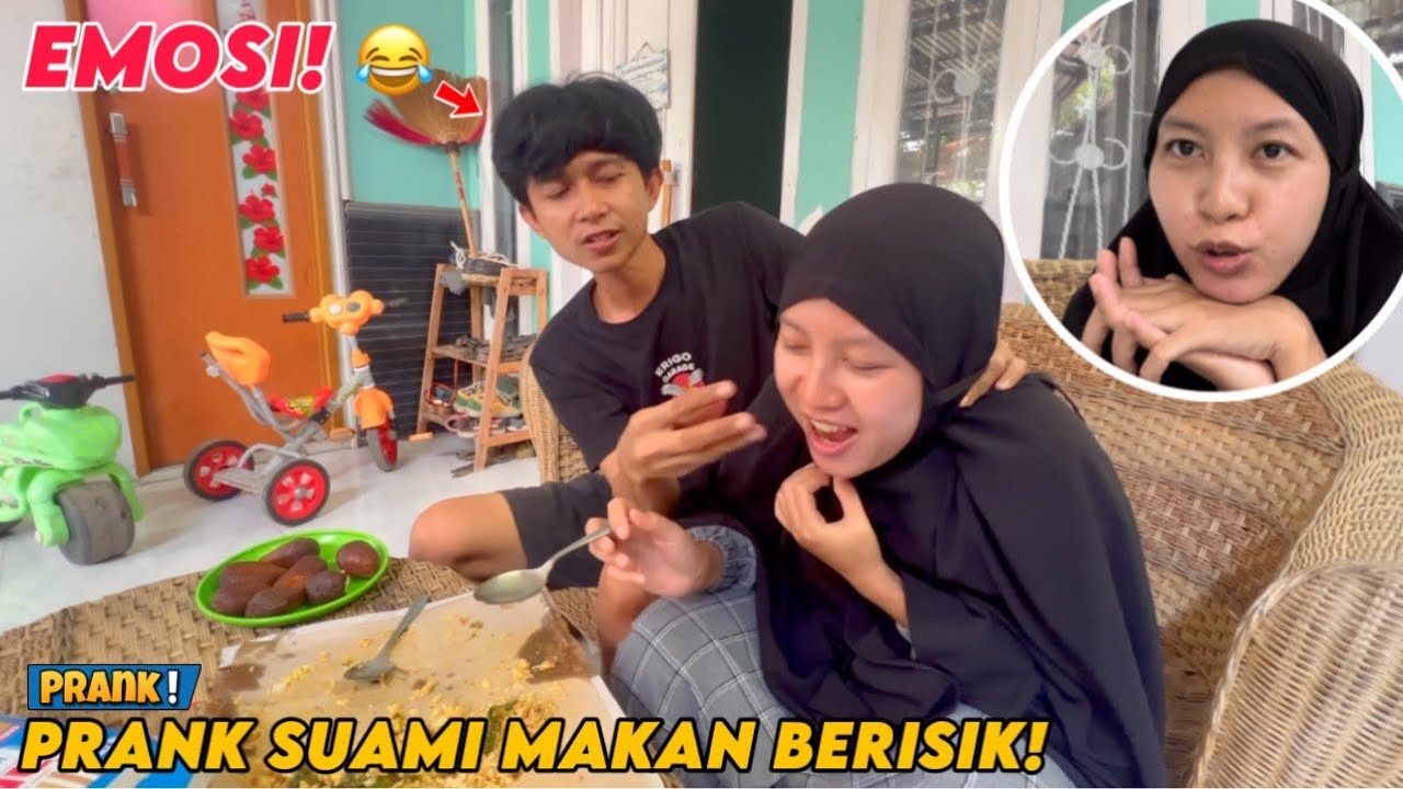 PRANK SUAMI MAKAN BERISIK SAMPE EMOSI!