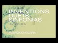 J s bach  inventions duets  sinfonias  m zaccaria