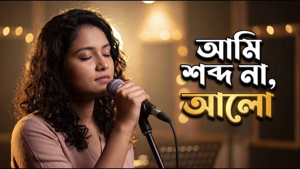আমি শব্দ না, আলো ✨🎤 | Quiet Comeback Bangla Female Song | Indie Music