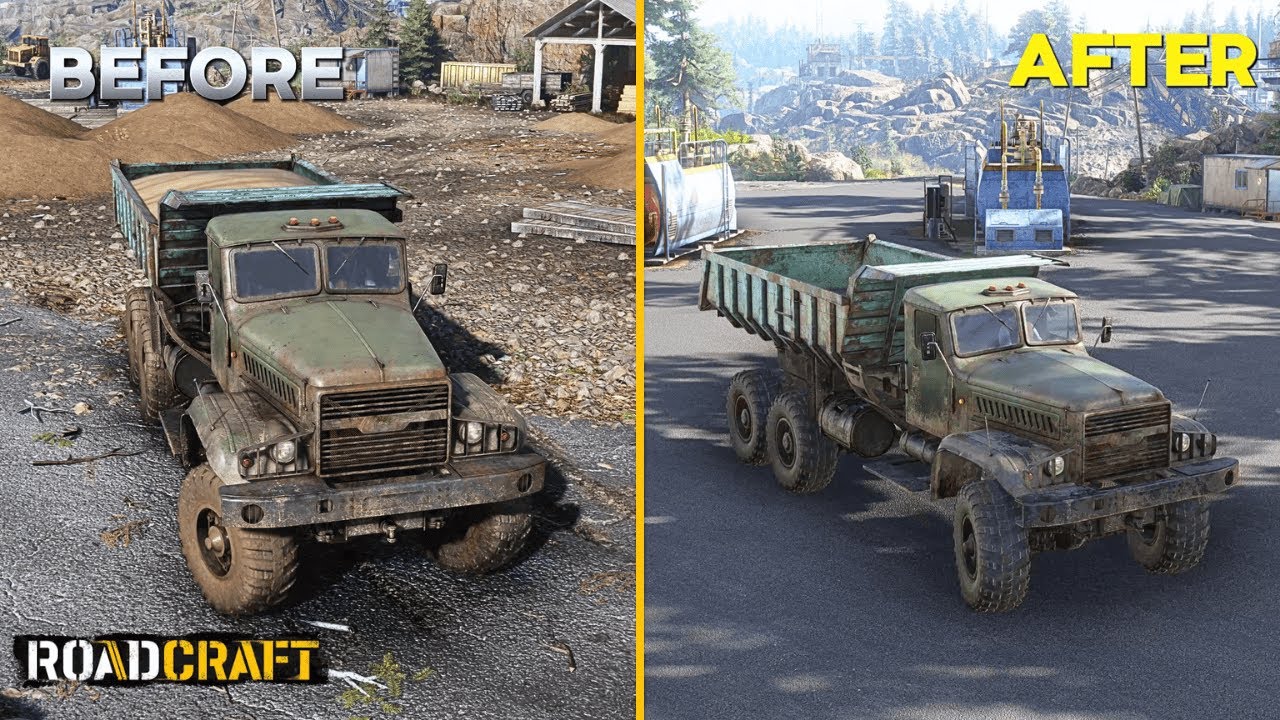 Roadcraft – Rebuilding an Old Parking Lot (4K)