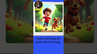 Gerhard and Bruno Play Fetch 🐶 | Easy Afrikaans Story for Beginners