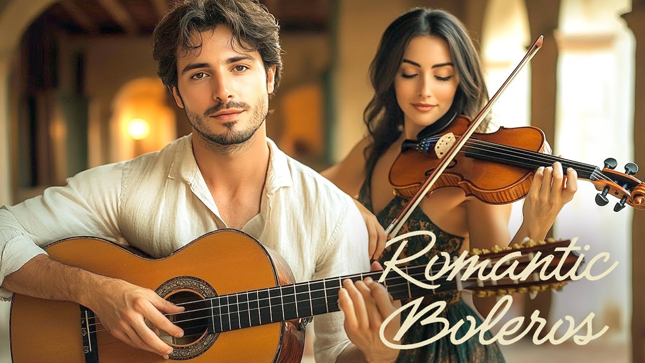 🌹 Romantic Boleros – Guitarra y Violin Instrumentales para Soñar