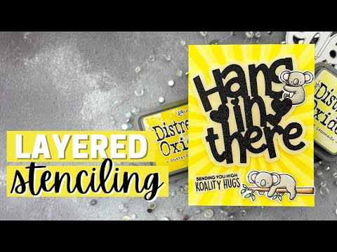 Layered Stenciling - Heffy Doodle