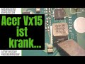 Acer Vx15 ging im Betrieb aus, lässt sich nicht mehr einschalten