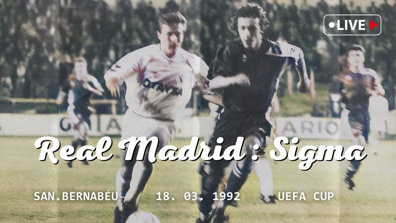 Real Madrid - Sigma Olomouc 1:0 | Pohár UEFA 1991/92