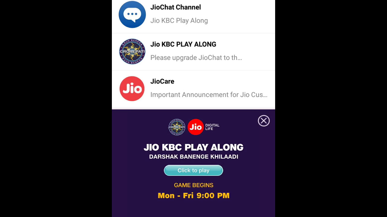 jio kbc play along dashboard explained in hindi