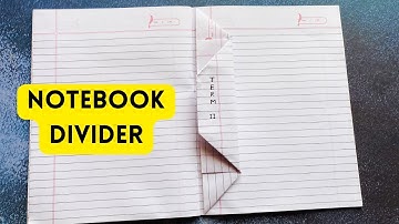 DIY Notebook Divider | Notebook Partition | How to make Partition in Notebook | Term 2 Partition