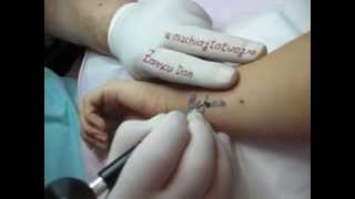 Tatuaj mana salon tatuaje litere tatuaj semipermanent corp Zarescu Dan http://www.machiajtatuaj.ro