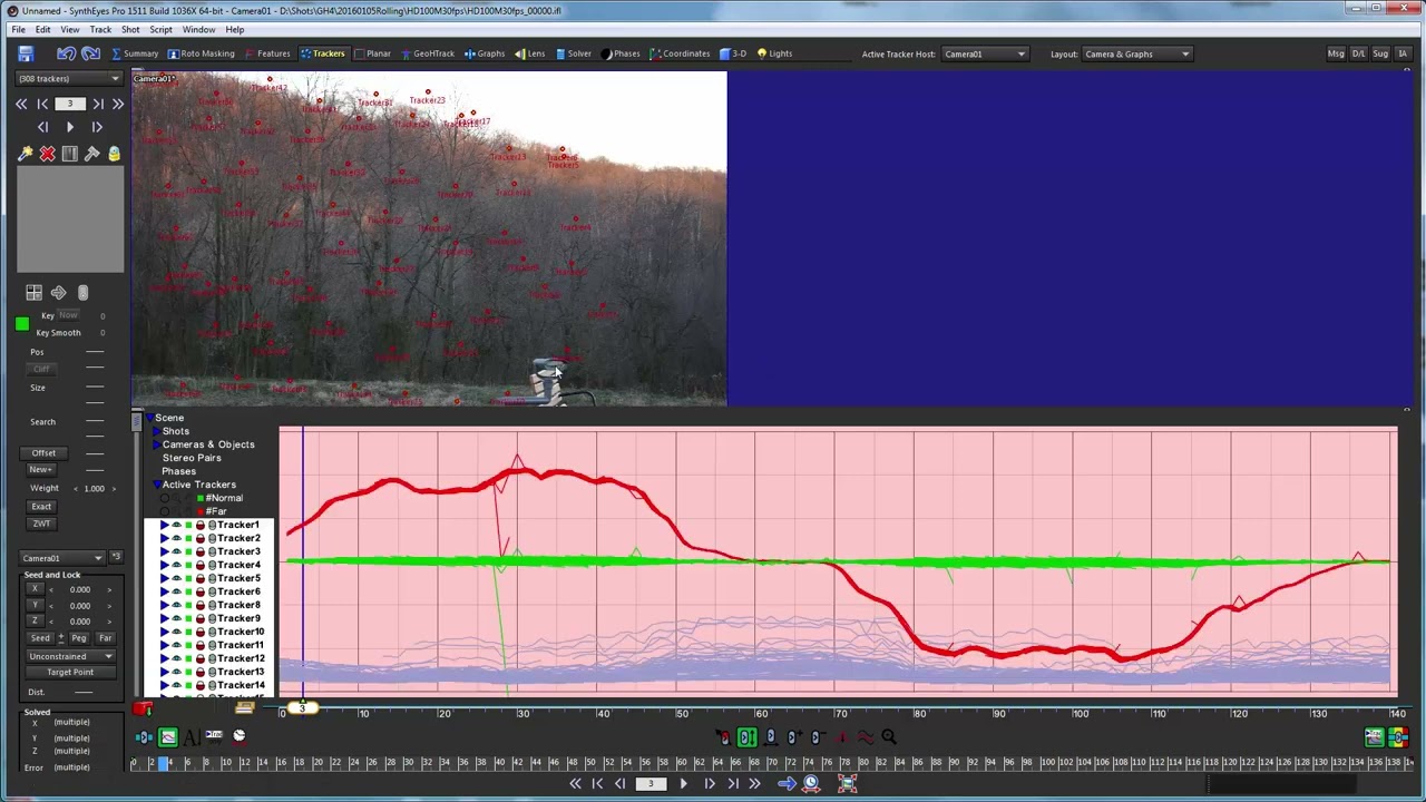 Measuring Rolling Shutter with SynthEyes - Detailed