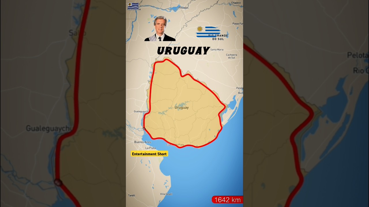 Uruguay full location map Travel 